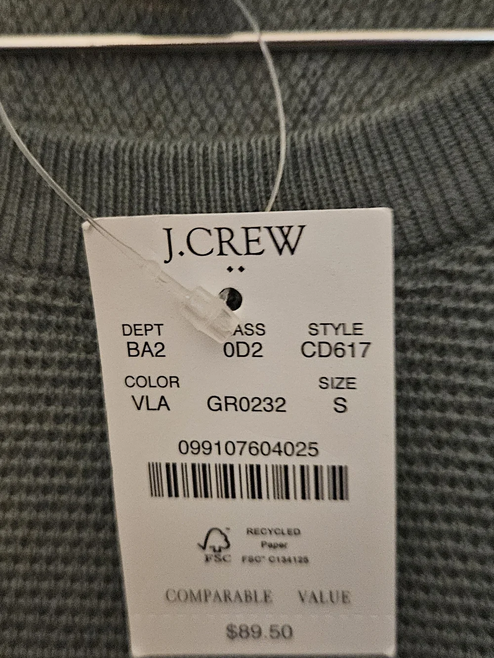 J. Crew crew men